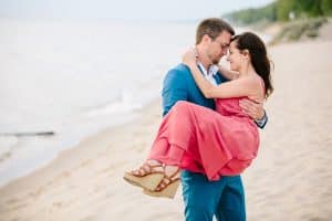 Romantic beach engagement inspiration.