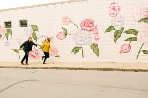 A colorful and fun engagement session.