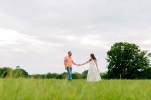 A country engagement session in Michigan.