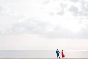 A Grand Haven, Michigan engagement photographed by photographer, Mae Photo Co.