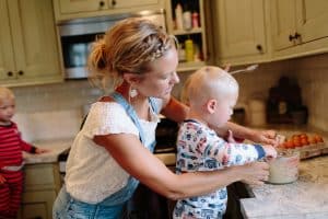 A country in home lifestyle session in the Greater Grand Rapids area and the story of triplets and their farm life.