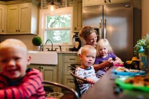 A country in home lifestyle session in the Greater Grand Rapids area and the story of triplets and their farm life.