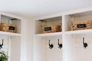 An adorable remodeled farmhouse and farmhouse decorations.