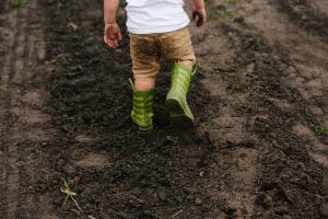 A unique family session location taking place on the family farm.