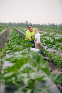 A unique family session location taking place on the family farm.