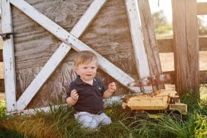 A farm animal family session near Grand Rapids, Michigan.