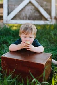 One year old baby cupcake smash.