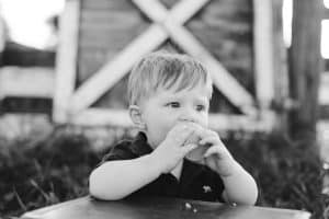 One year old baby cupcake smash.