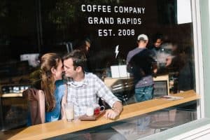 A downtown Grand Rapids Engagement session.