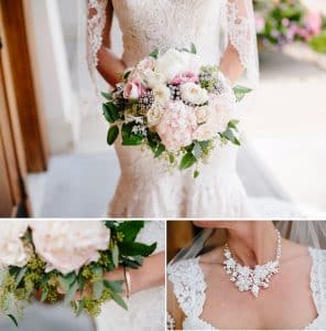 This blush pink Grand Rapids wedding was at Watermark Country Club. Florals and Design by Modern Day Floral and Events. Photography by Mae Photo Co.