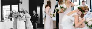 This blush pink Grand Rapids wedding was at Watermark Country Club. Florals and Design by Modern Day Floral and Events. Photography by Mae Photo Co.