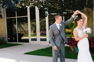 Nick and Abby's wedding at the Pinnacle Center in Hudsonville Michigan.