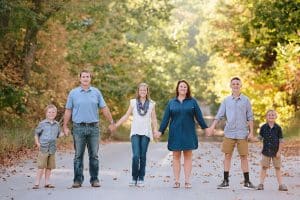 The Dykstra extended family had a hot Fall day in Michigan for their family pictures