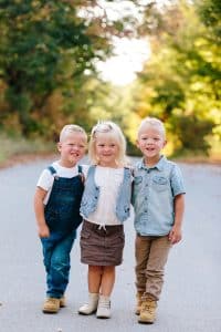 The Dykstra extended family had a hot Fall day in Michigan for their family pictures