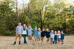 The Dykstra extended family had a hot Fall day in Michigan for their family pictures