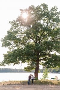 This Michigan engagement session took place at Sandy Pines in Dorr Michigan.