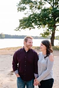 This Michigan engagement session took place at Sandy Pines in Dorr Michigan.