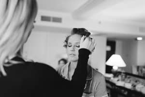 The Palmer House in Chicago was where Steph and Ken got ready before their wedding at the Willis Tower.