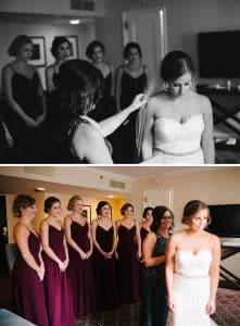 The Palmer House in Chicago was where Steph and Ken got ready before their wedding at the Willis Tower.