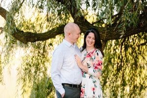 A downtown Grand Rapids engagement session at Riverside park and the sixth street bridge.