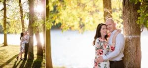 A downtown Grand Rapids engagement session at Riverside park and the sixth street bridge.