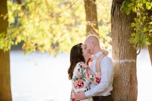 A downtown Grand Rapids engagement session at Riverside park and the sixth street bridge.