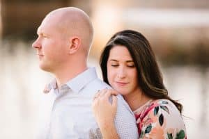 A downtown Grand Rapids engagement session at Riverside park and the sixth street bridge.