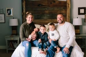 A family and newborn photography session in Grand Rapids, Michigan.