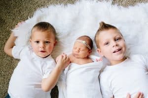 A family and newborn photography session in Grand Rapids, Michigan.