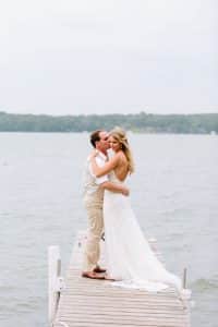 Melissa and Tony had a destination wedding at Bay Pointe Inn in Shelbville Michigan on Gun lake.