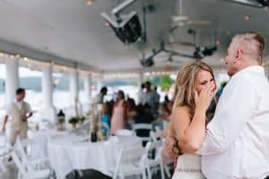 Melissa and Tony had a destination wedding at Bay Pointe Inn in Shelbville Michigan on Gun lake.