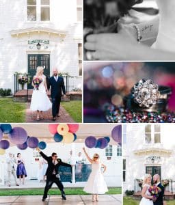 Tracy and Steve had a colorful wedding at the Old Douglas School House.