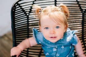 A one year old baby girl photography session in Grand Rapids.