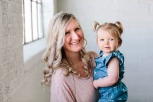 A one year old baby girl photography session in Grand Rapids.