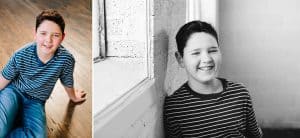 A Grand Rapids lifestyle family photography session in a studio.