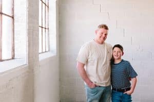 A Grand Rapids lifestyle family photography session in a studio.