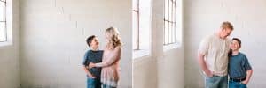 A Grand Rapids lifestyle family photography session in a studio.