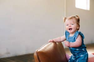 A one year old baby girl photography session in Grand Rapids.