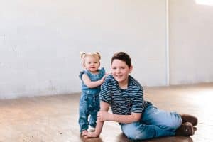A one year old baby girl photography session in Grand Rapids.
