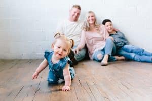 A one year old baby girl photography session in Grand Rapids.