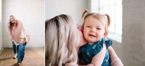 A one year old baby girl photography session in Grand Rapids.