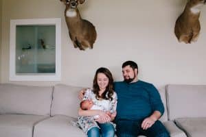 A newborn lifestyle session in Grand Rapids Michigan.