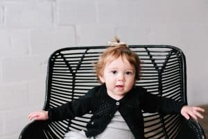Grand Rapids family photos in a studio.