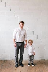 Grand Rapids family photos in a studio.