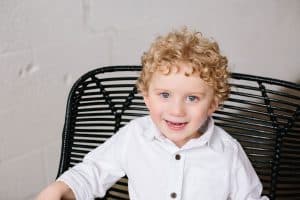 Grand Rapids family photos in a studio.