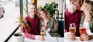 Carter and Makenzie's downtown Grand Rapids engagement session at Creston Brewery.