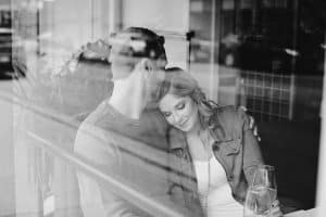 Carter and Makenzie's downtown Grand Rapids engagement session at Creston Brewery.