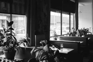 Carter and Makenzie's downtown Grand Rapids engagement session at Creston Brewery.