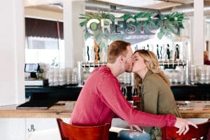 Carter and Makenzie's downtown Grand Rapids engagement session at Creston Brewery.