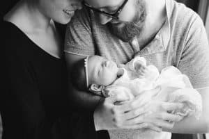 A Grand Rapids in home lifestyle newborn session.